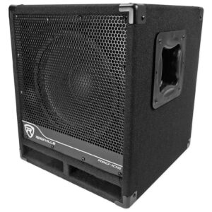 Rockville Bass Gig Active Powered PA Subwoofer DJ/Pro 1200 Watt, 10 inch (RBG10S), Black