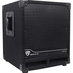 Rockville Bass Gig Active Powered PA Subwoofer DJ/Pro 1200 Watt, 10 inch (RBG10S), Black