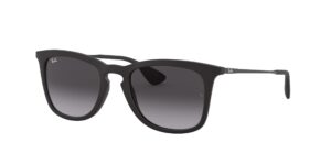 ray-ban rb4221 square sunglasses, rubber black/light grey gradient dark grey, 50 mm