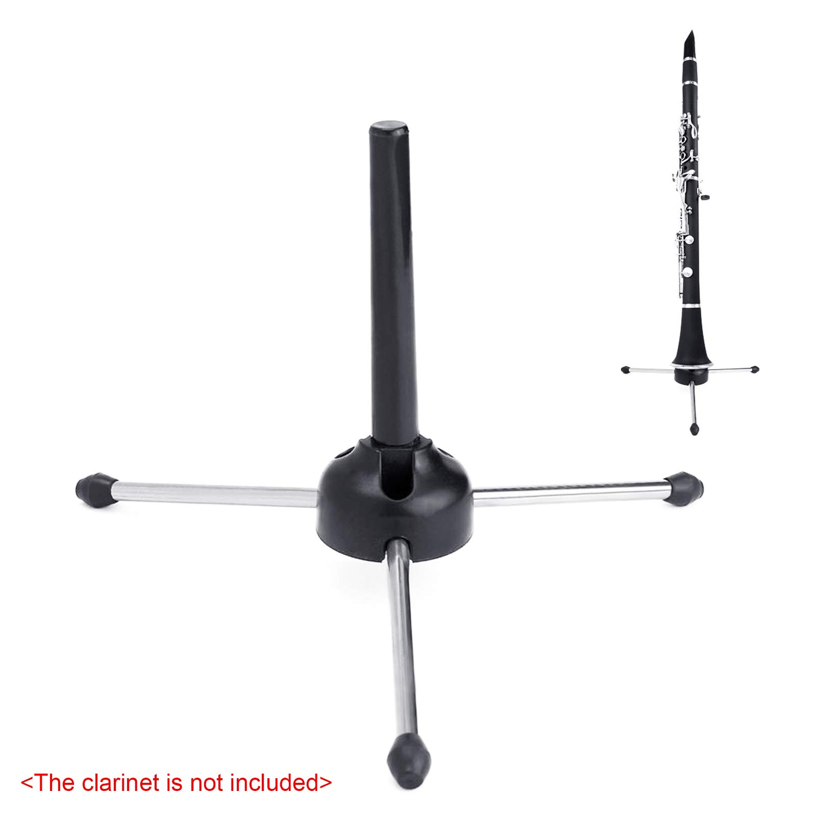 Andoer Tripod Stand Holder Portable Foldable for Oboe Flute Clarinet Straight Saxophone Wind Instrument