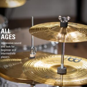 Meinl Cymbals HCS-FX HCS Cymbal Box Set Effects Pack with 10" Splash, 12" China, Plus a FREE Cymbal Stacker (VIDEO)