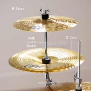 Meinl Cymbals HCS-FX HCS Cymbal Box Set Effects Pack with 10" Splash, 12" China, Plus a FREE Cymbal Stacker (VIDEO)