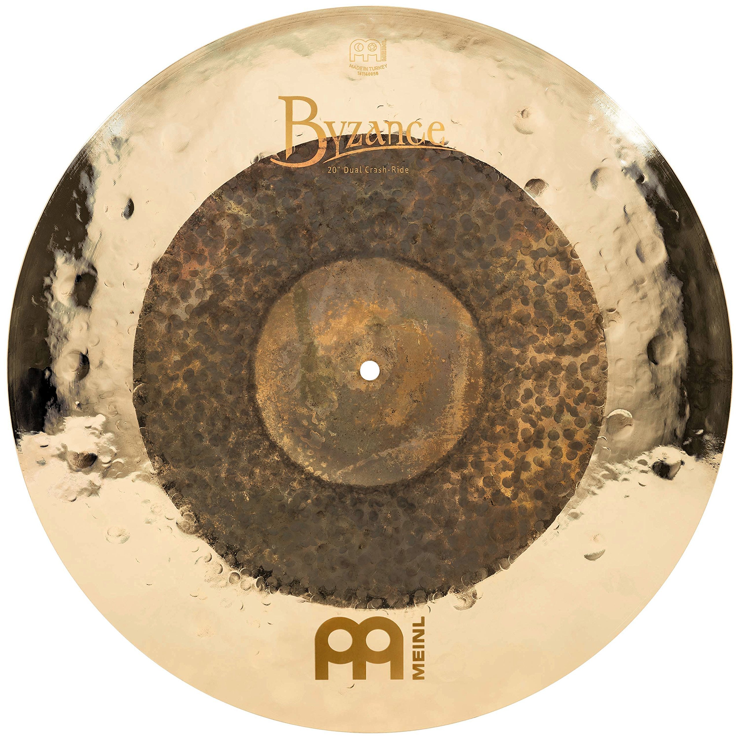 Meinl Cymbals Byzance 20" Dual Crash-Ride — Made in Turkey — Hand Hammered B20 Bronze, 2-Year Warranty, Single (B20DUCR)