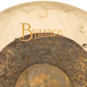 Meinl Cymbals Byzance 20" Dual Crash-Ride — Made in Turkey — Hand Hammered B20 Bronze, 2-Year Warranty, Single (B20DUCR)