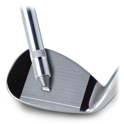 nU Groove Sharpener - Golf Club Groove Sharpener, Re-Grooving Tool and Golf Groove Cleaner - Generate Optimal Backspin & Restore Your Old Irons - PGA Recommended Golf Groove Sharpening Tool