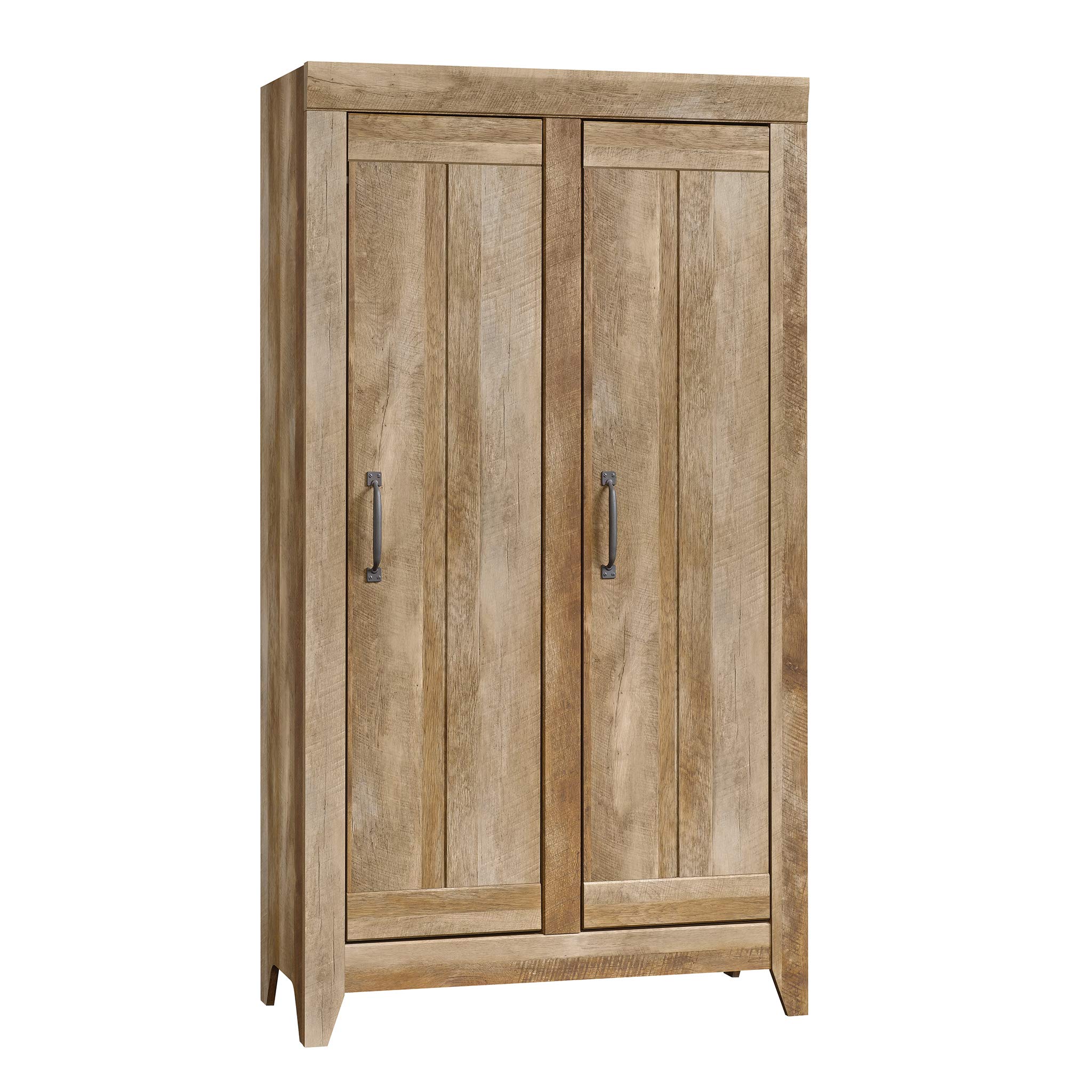 Sauder Adept Storage Pantry Cabinet, L: 38.94" x W: 16.77" x H: 70.98", Craftsman Oak finish