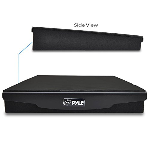 Pyle Sound Dampening Speaker Riser Foam - Audio Acoustic Noise Isolation Platform Pads Recoil Stabilizer w/ Rubber Base Pad For Studio Monitor, Subwoofer, Loud Speakers - PSI04 (7.5 x 9.1 x 2.3 Inch)