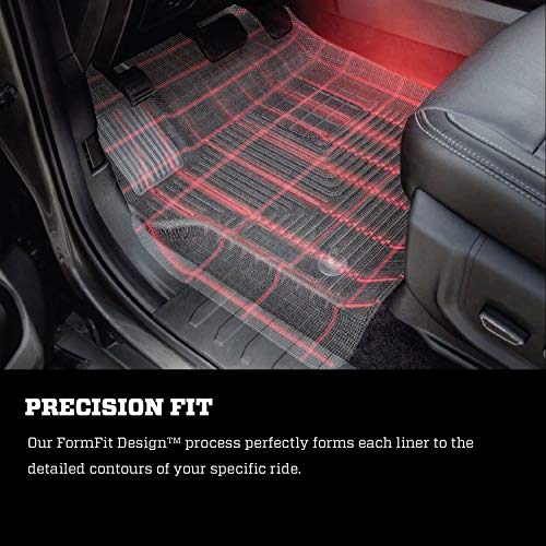 Husky Liners Weatherbeater Floor Mats | Fits 2015 - 2024 Ford F-150 SuperCab; 2017 - 2024 Ford F-250/F-350 SuperCab; 2017 Ford F-450 SuperCab | 2nd Row, 1-pc Black - 19361