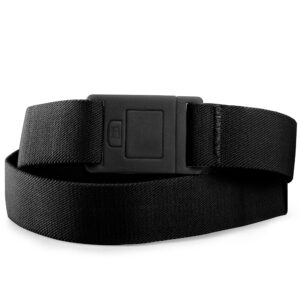 beltaway - elastic belt for women | invisible buckle belts for women | elastic bands | no show belt | women's adjustable belt | waist belt | stretchy belt | black one size 0-14