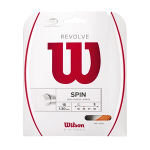 wilson revolve 16 tennis string - set, orange