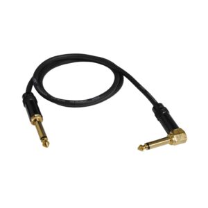 audio 2000s e28103p1 1/4" ts right angle to 1/4" ts 3 feet patch cable