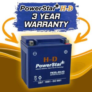 PowerStar Replaces Yix30l, Yb30l-b Battery Compatible with Polaris Sportsman 600 700 800