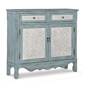 Powell Antique Console, Blue/White