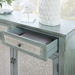 Powell Antique Console, Blue/White