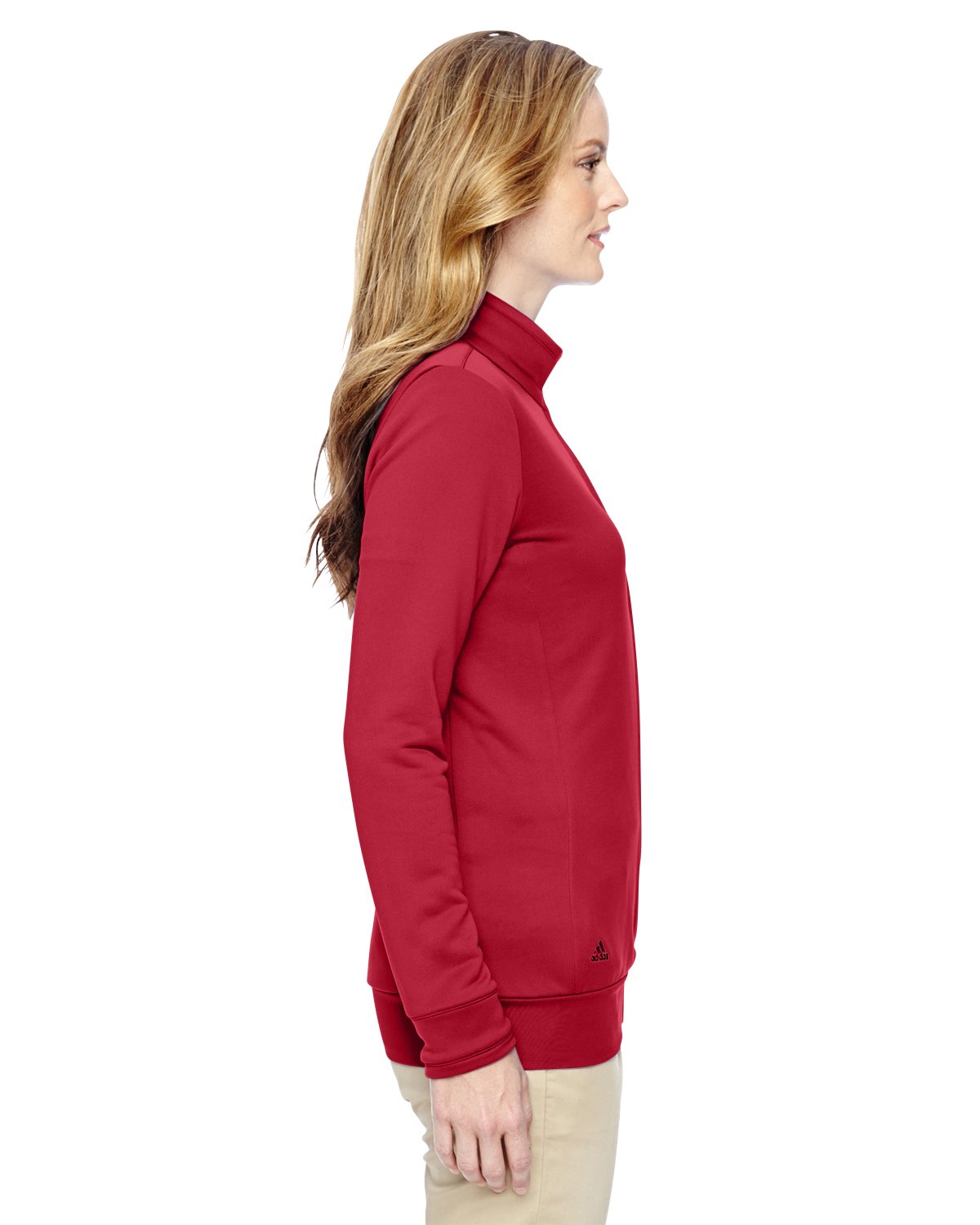 adidas Womens Climalite 3-Stripes Pullover (A191) -Power RED/ -S