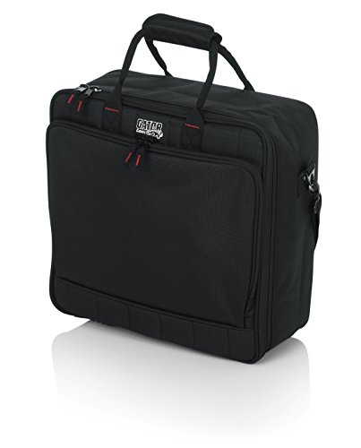 Gator Cases Padded Nylon Mixer/Gear Carry Bag with Removable Strap; 15.5" x 15" x 5.5" (G-MIXERBAG-1515),Black