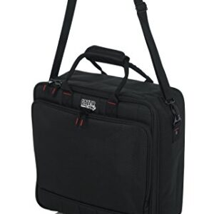 Gator Cases Padded Nylon Mixer/Gear Carry Bag with Removable Strap; 15.5" x 15" x 5.5" (G-MIXERBAG-1515),Black