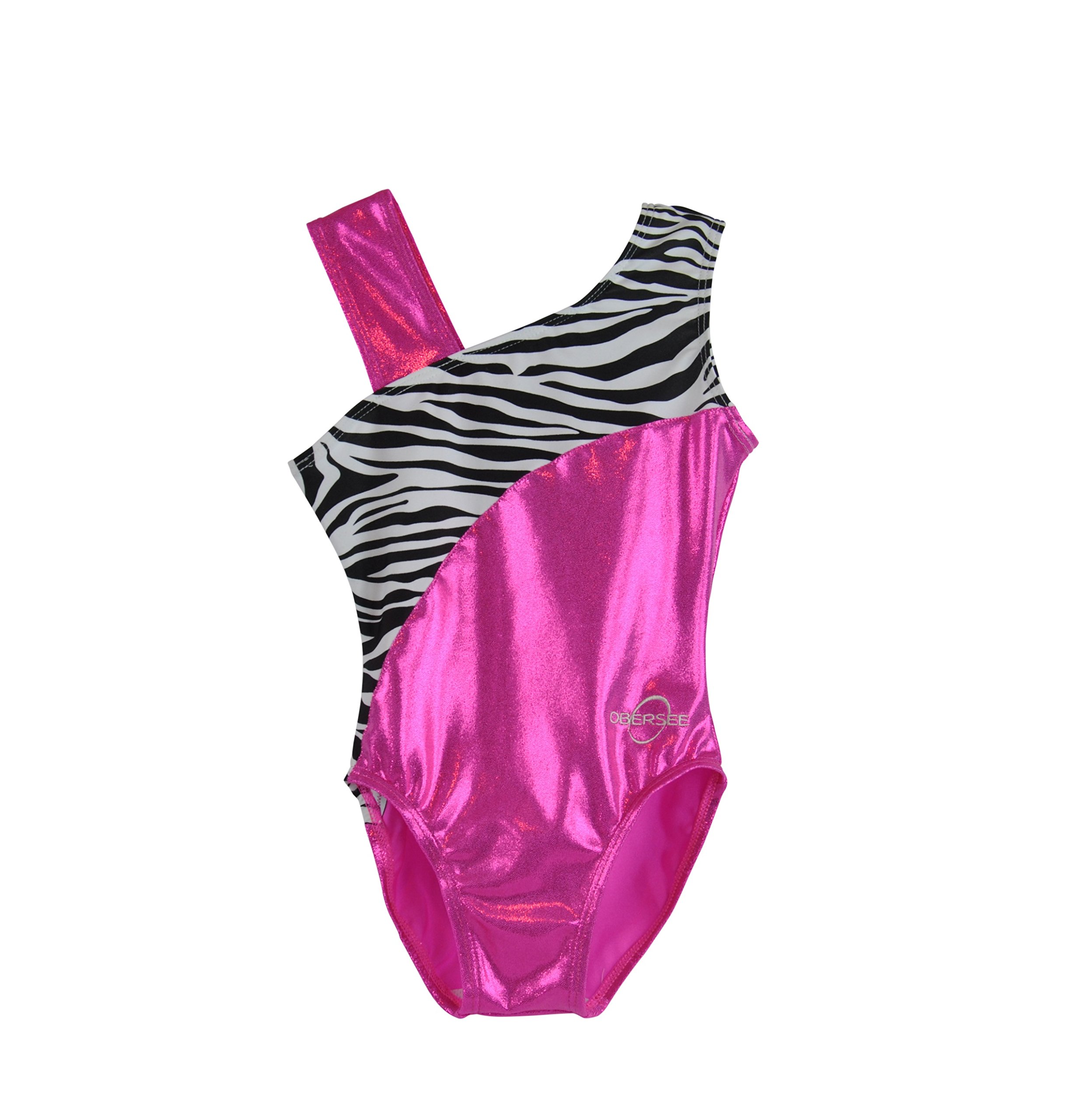 Obersee - O3GL033CL - Girl's Girls Gymnastics Leotard - Pink Zebra | Child (8-10 Years)