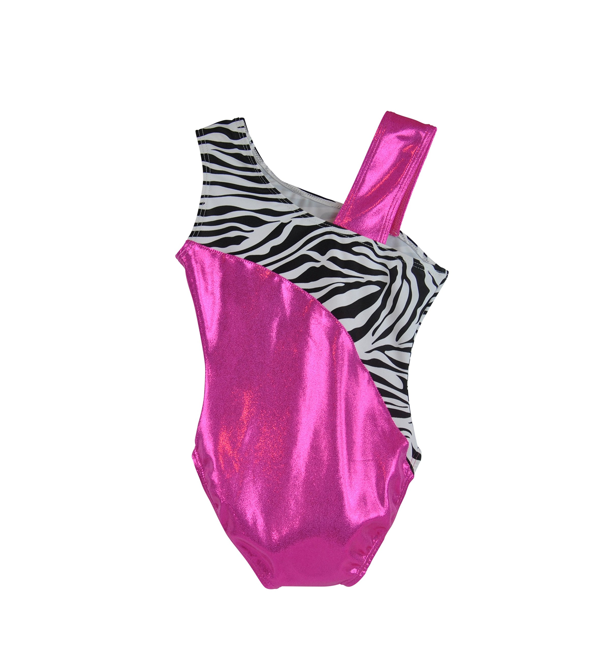 Obersee - O3GL033CL - Girl's Girls Gymnastics Leotard - Pink Zebra | Child (8-10 Years)