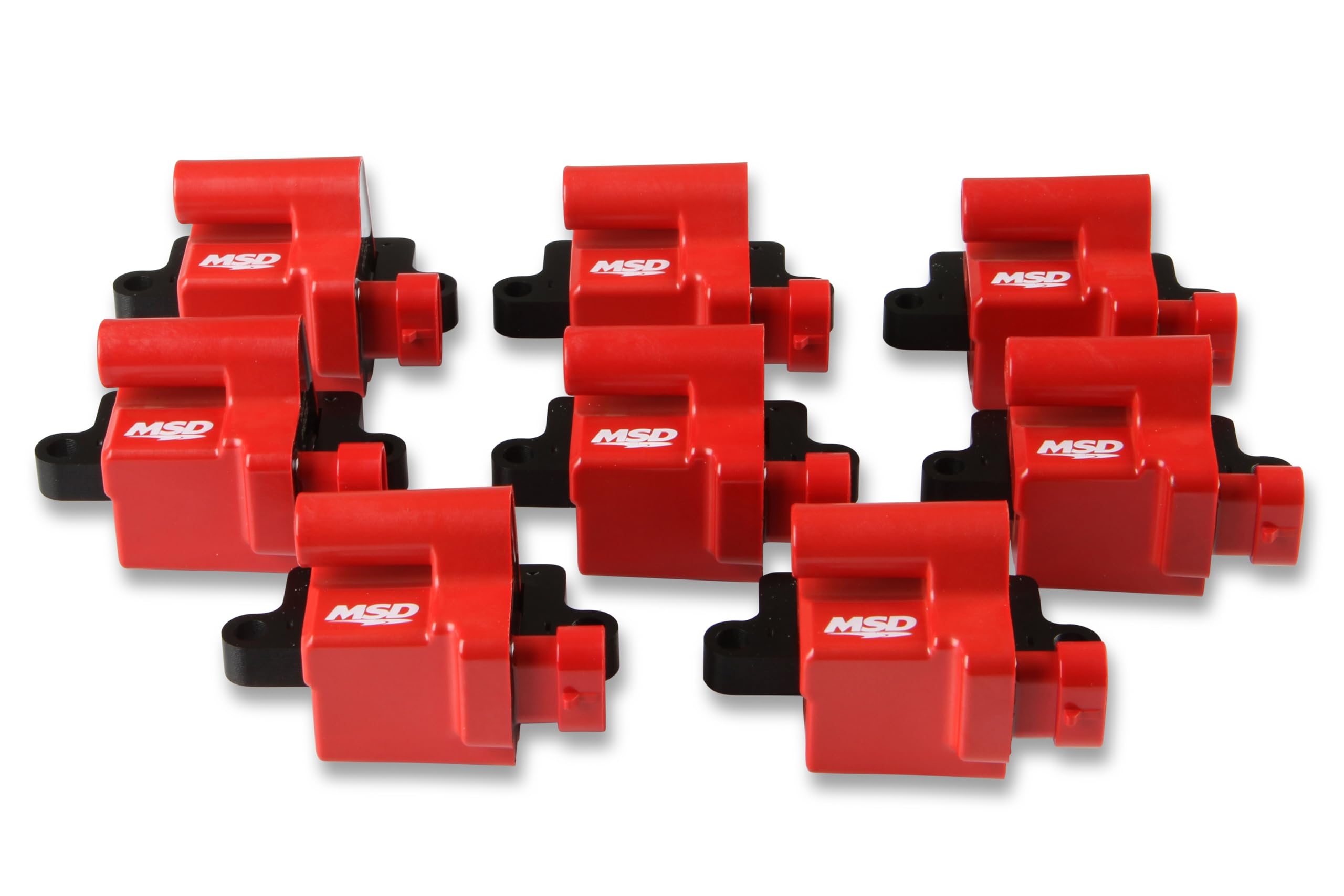 82648 MSD Ignition Coil - GM LS Blaster Series - L-Series Truck Engine - Red - 8-Pack