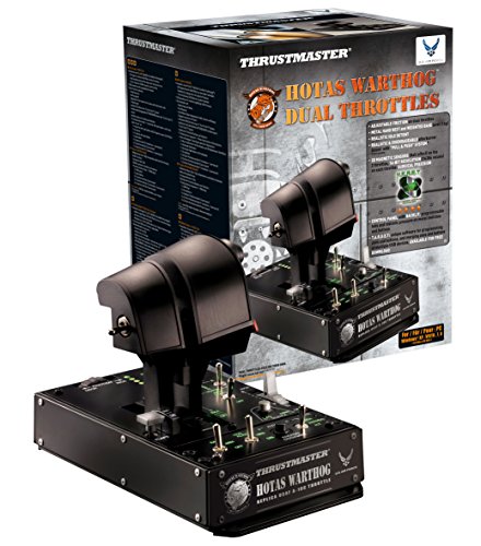 Thrustmaster HOTAS Warthog Dual Throttles for Flight Simulation, Official Replica of the U.S Air Force A-10C Aircraft (Compatible with PC)