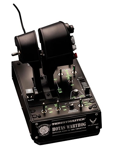 Thrustmaster HOTAS Warthog Dual Throttles for Flight Simulation, Official Replica of the U.S Air Force A-10C Aircraft (Compatible with PC)