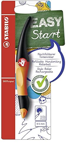 Stabilo EASYoriganl Rollerball Pen (Right-Handed), 0.5 mm - Orange/Anthracite