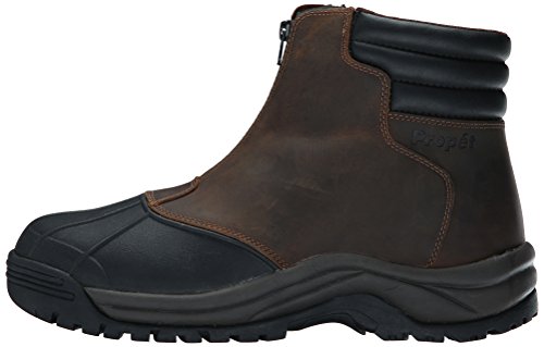 Propét mens Blizzard Mid Zip-m hiking boots, Brown/Black, 10 3X-Wide US