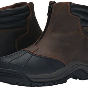 Propét mens Blizzard Mid Zip-m hiking boots, Brown/Black, 10 3X-Wide US