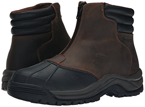 Propét mens Blizzard Mid Zip-m hiking boots, Brown/Black, 10 3X-Wide US