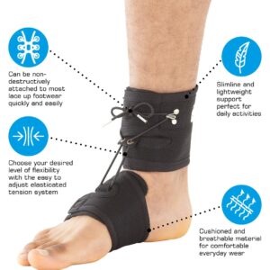 Neo-G Drop Foot Daily Support & Relief – Helps with Drop Foot, Nerve Injury, Foot Position, Relieve Pressure, Ankle & Foot Orthosis – Class 1 Medical Device - L - Black