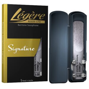 légère reeds - baritone saxophone reed, signature, strength 3.00 (bsg3.00) - premium synthetic woodwind reed