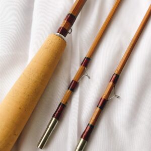 New Bamboo Fly Rod 7'6" for #5 Line Wt,2 Piece with 2 Tips.