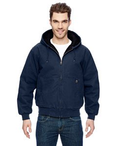 Dri-Duck Men's 5020 Cheyenne Hooded Work Jacket, Navy, Medium