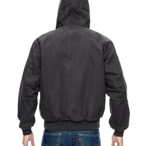 Dri-Duck Men's 5020 Cheyenne Hooded Work Jacket, Charcoal, X-Large