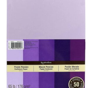 Recollections Cardstock Paper, 8 1/2" X 11" Purple Passion