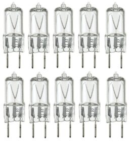 10pack - 20 watt xenon g8 120v t4 light bulbs g8 base 120 volt jcd type