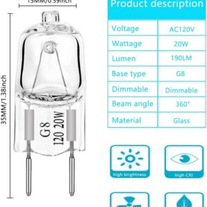 LSE Lighting Xenon 20-Watt, 120-Volt G8 Base, 3 Pack