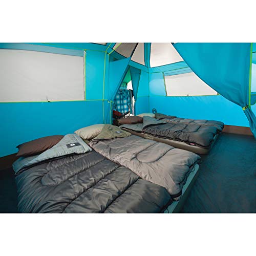 Coleman 8-Person Camping Tent with Built-in Closet | Tenaya Lake Cabin Tent with Fast Pitch Setup