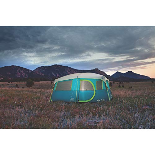 Coleman 8-Person Camping Tent with Built-in Closet | Tenaya Lake Cabin Tent with Fast Pitch Setup