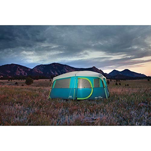 Coleman 8-Person Camping Tent with Built-in Closet | Tenaya Lake Cabin Tent with Fast Pitch Setup