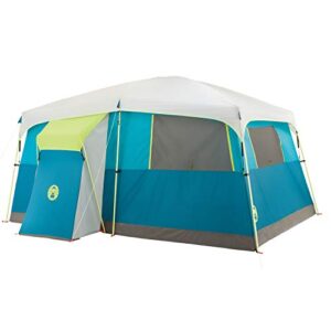 Coleman 8-Person Camping Tent with Built-in Closet | Tenaya Lake Cabin Tent with Fast Pitch Setup