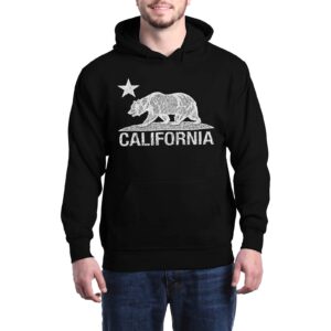 shop4ever california distressed white bear hoodies cali sweatshirts medium black 0