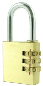 timco cp28 combi padlock 28mm - brass 1 pc