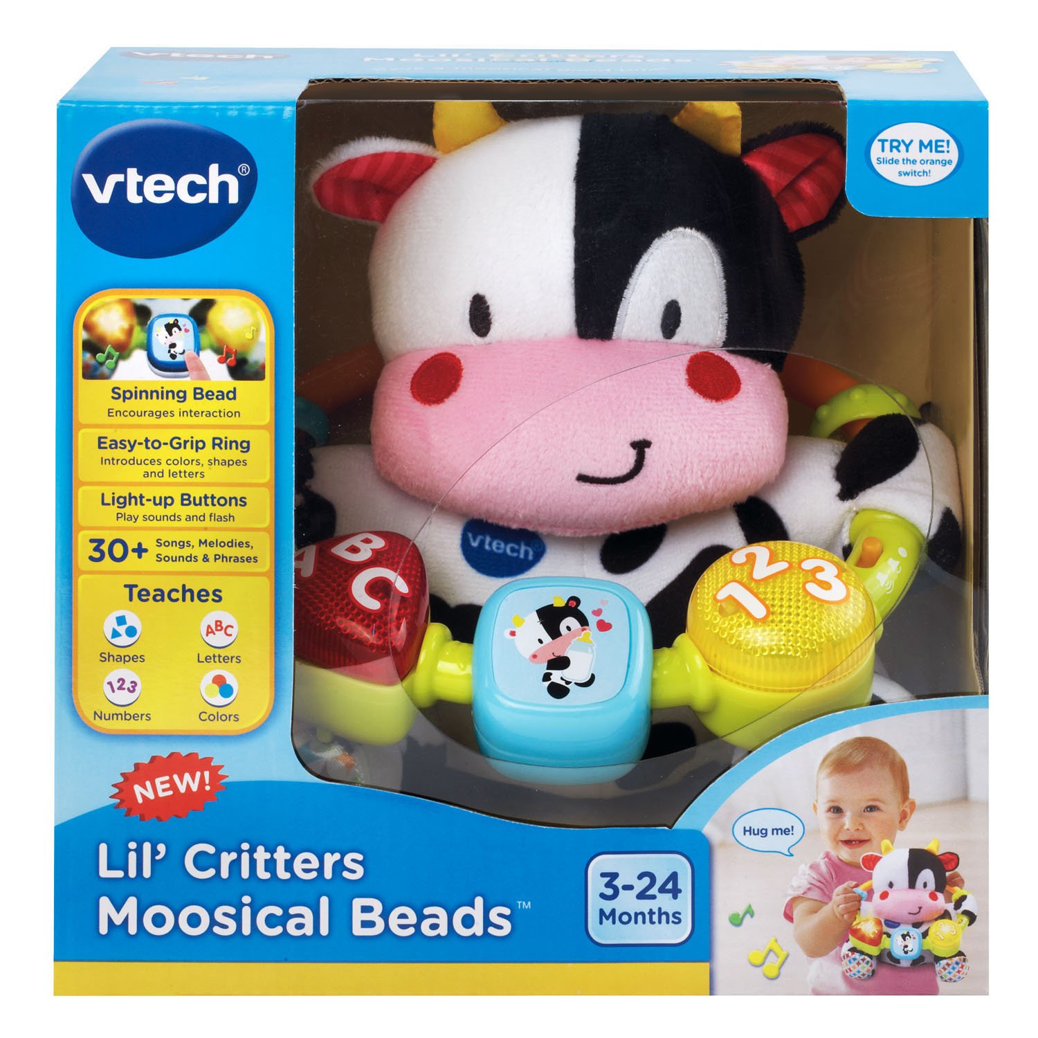 VTech Baby Lil' Critters Moosical Beads, Black/White