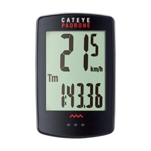 cateye, padrone wireless bike computer, black