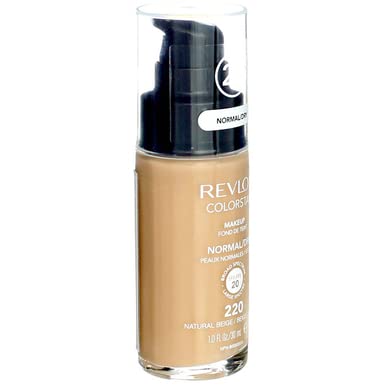 Revlon ColorStay for Normal/Dry Skin Makeup, Natural Beige [220] 1 oz (Pack of 2)