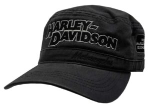 harley-davidson painter's cap, block h-d embroidered script, charcoal gray