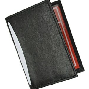 Marshal Slim Thin Leather Credit Card ID Mini Wallet Holder Bifold Driver's License Safe