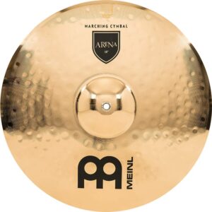 Meinl 18” Arena Marching Cymbal Pair with Straps - Professional Bronze Alloy Brilliant Finish - Made In Germany, 2-YEAR WARRANTY (MA-AR-18)